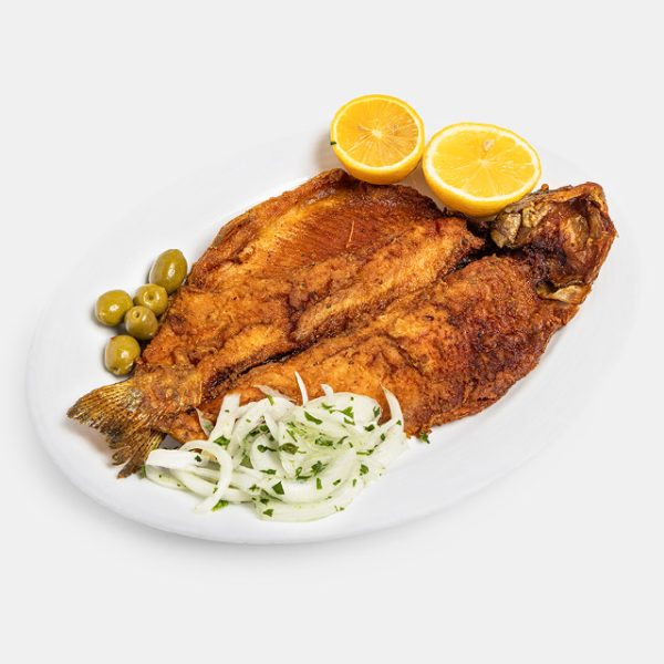 چلو ماهی قزل آلا سرخ شده