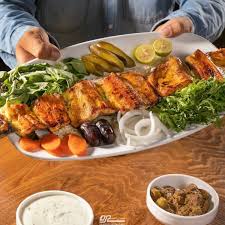 چلو ماهی قزل آلا کبابی